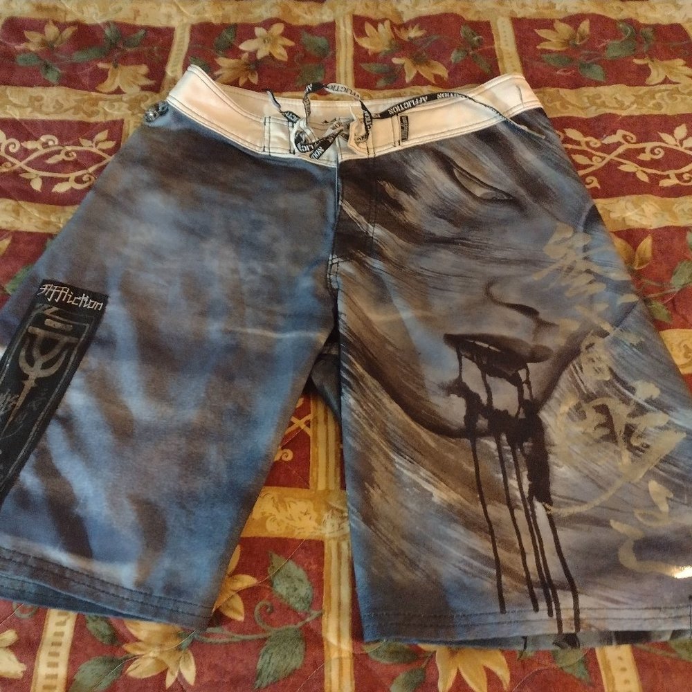 1. Affliction Horiyoshi III  Heroes and Demons Limited Edition Boardshorts.
